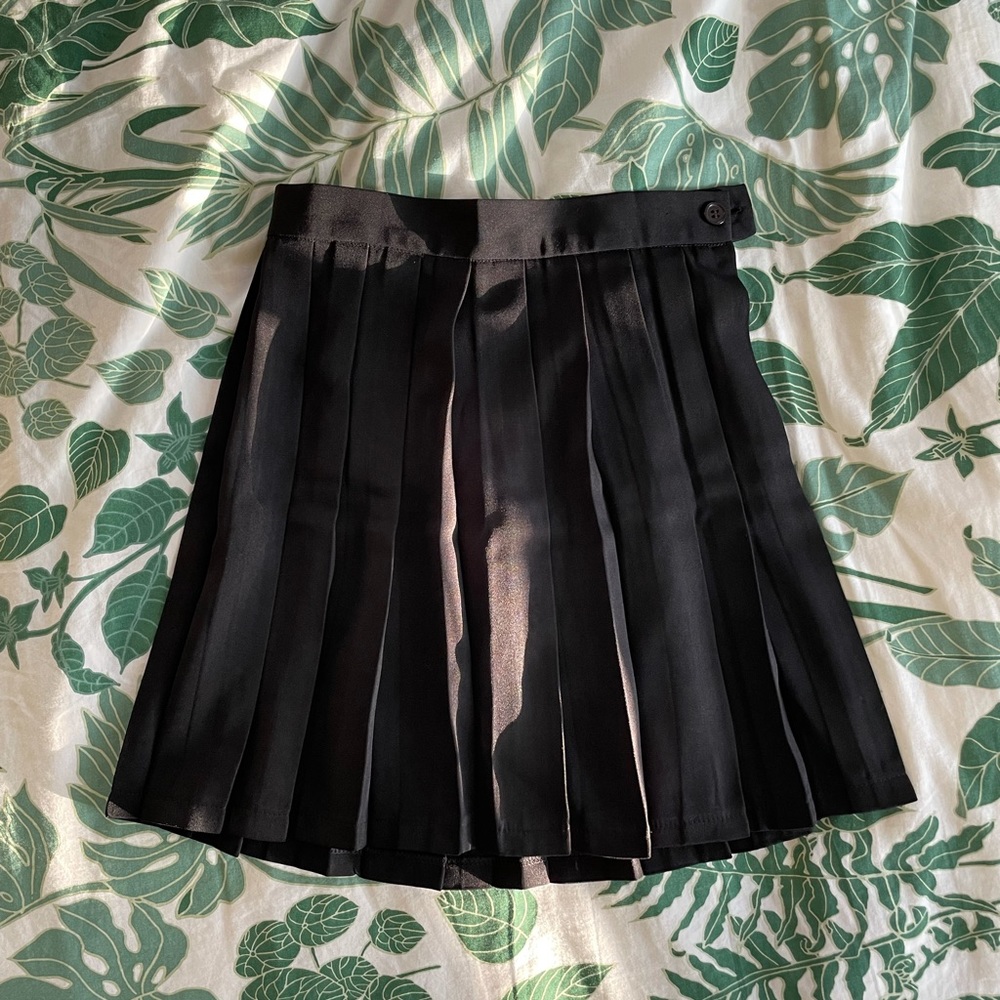 xs black tennis skirt